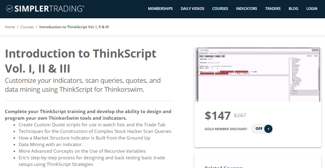 Simpler-Trading-INTRODUCTION-TO-THINKSCRIPT-VOL.-I-II-III-Download