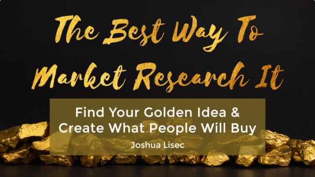 Joshua Lisec The best way to market research it free download