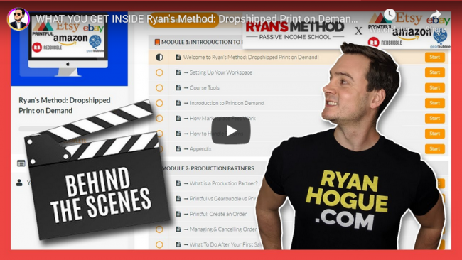Ryan Hogue Ryans method dropshipped pod free download