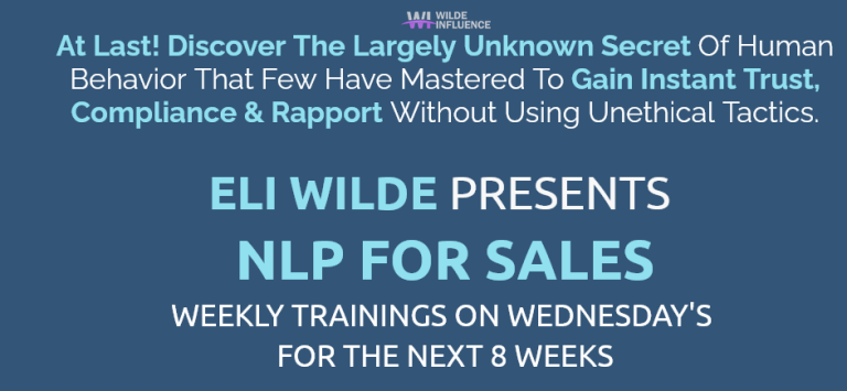 Eli Wilde NLP For Sales free download