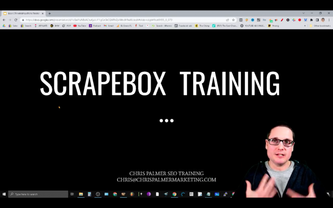 Chris Palmer ScrapeBox Training Free Download