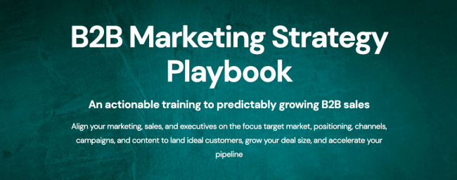 Zinkevich & Blagojevic B2B Marketing Strategy Playbook Free Download