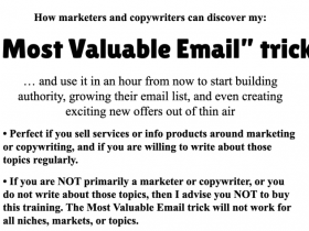 John Bejakovic – Most Valuable Email Download